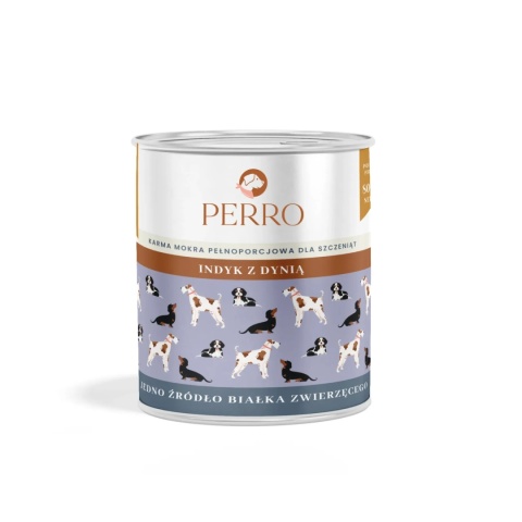 Perro - Karma mokra JUNIOR Indyk i dynia dla szczeniąt 400g