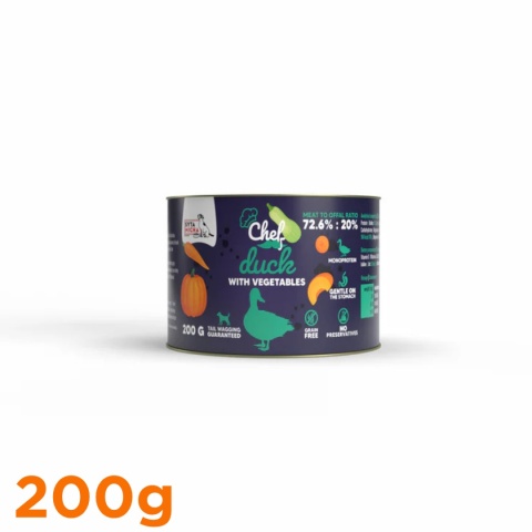 Syta Micha CHEF - Mokra karma Kaczka z warzywami 200g