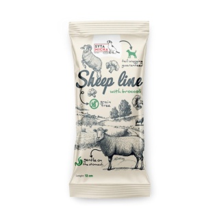 Syta Micha Sheep Line - Kość do żucia Owca z brokułem 12cm