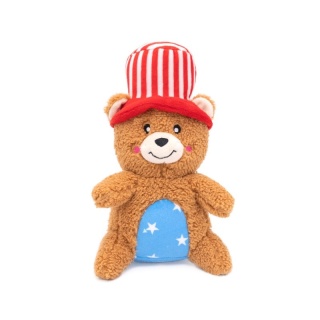 ZippyPaws - Pluszowy miś Americana (wzmacniany materiał)
