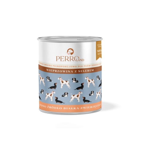 Perro - Karma mokra Wieprzowina z selerem 400g